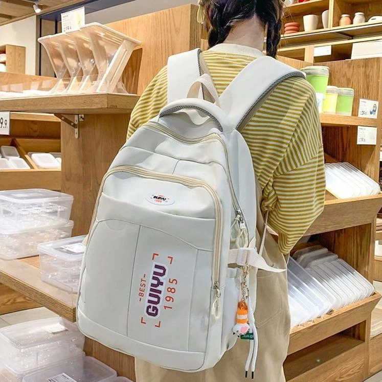 Mochila Moda grande unissex para escola Nylon impermeável em Oferta na Shopee