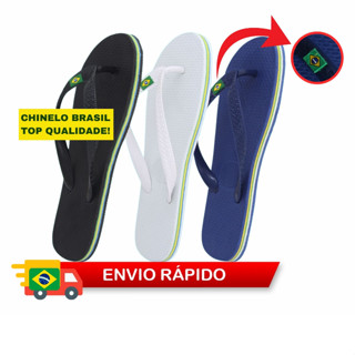 Chinelo Bandeira do Brasil 33/34 Ao 43/44 Envio Mega Full