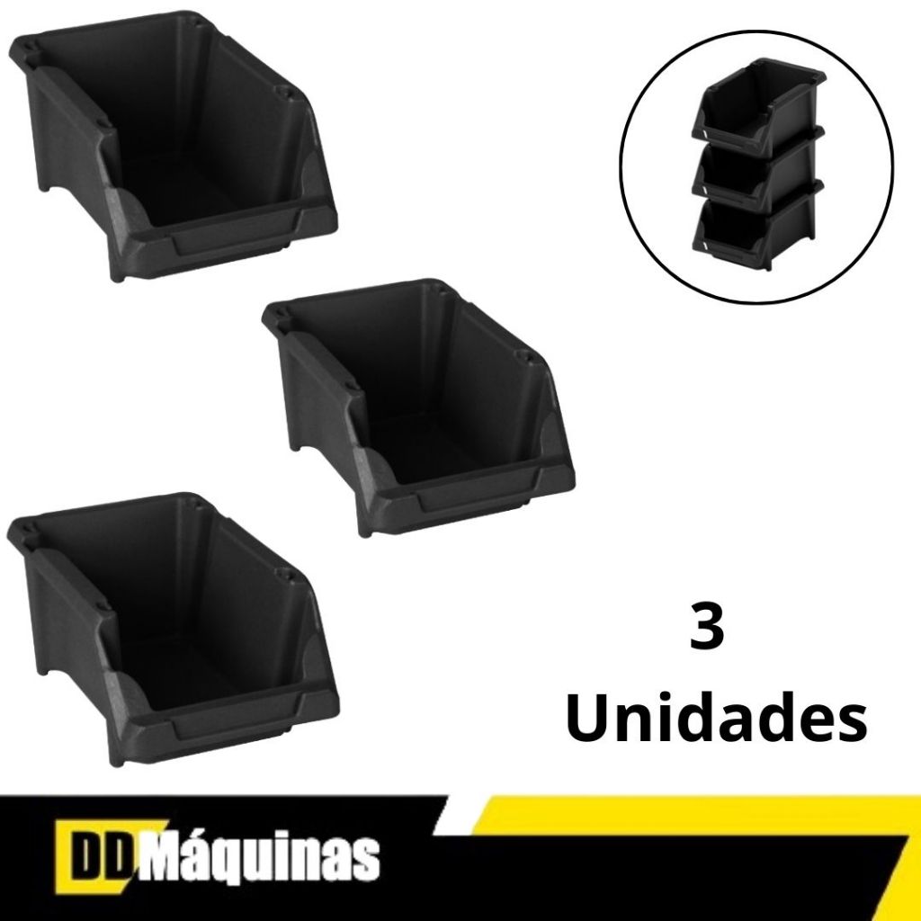 Kit Com 3 Unidades Gaveta Plástica Prática Número 3 - Presto em Oferta na Shopee