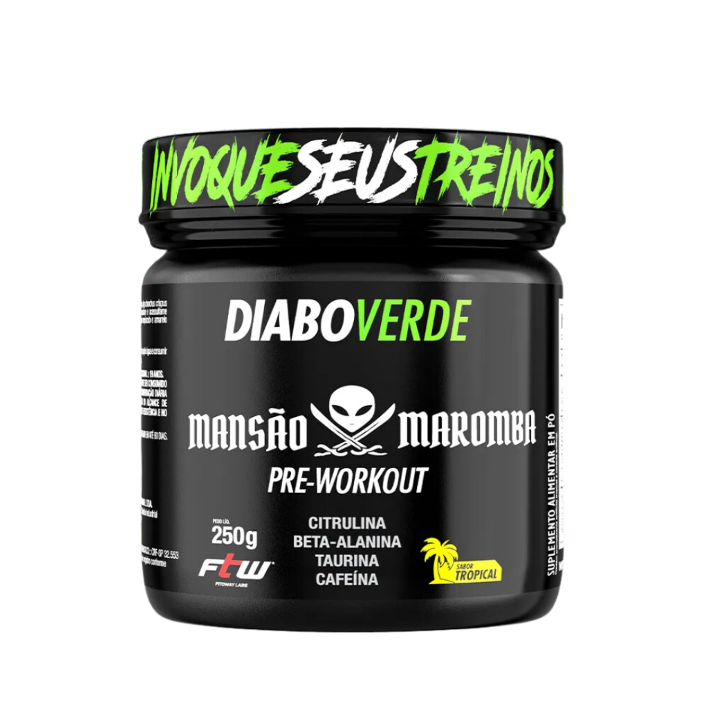 Diabo Verde Mansão Maromba Pré Treino 250g - FTW