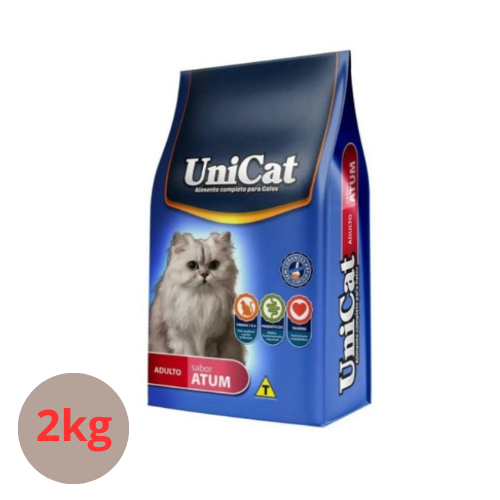 2 Kg de Ração Unicat para Gatos Adultos Sabor Atum a Granel
