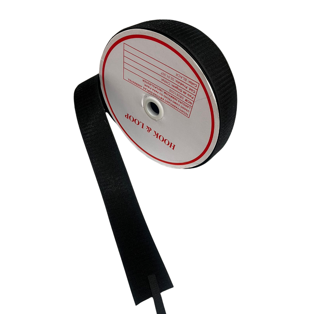 Rolo Velcro 25m X 50mm Inteiro Fechado de fita Velkro Velcro Fixador Macho