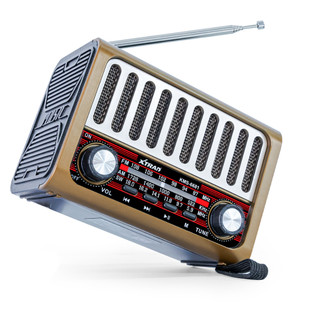 Rádio Vintage Bluetooth Portátil Fm Am Sw Entrada Usb TF Design Retrô