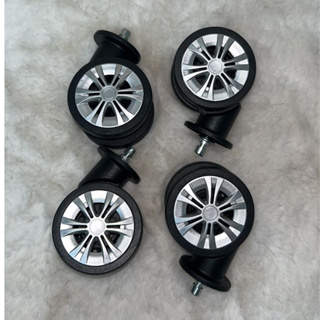 Rotação de 360 ​​graus mala Rodas Rodas universais pretas em Oferta na Shopee
