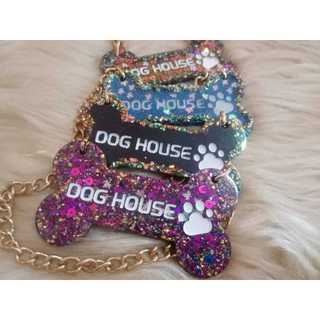 PLACA DECORATIVA DOG EM RESINA