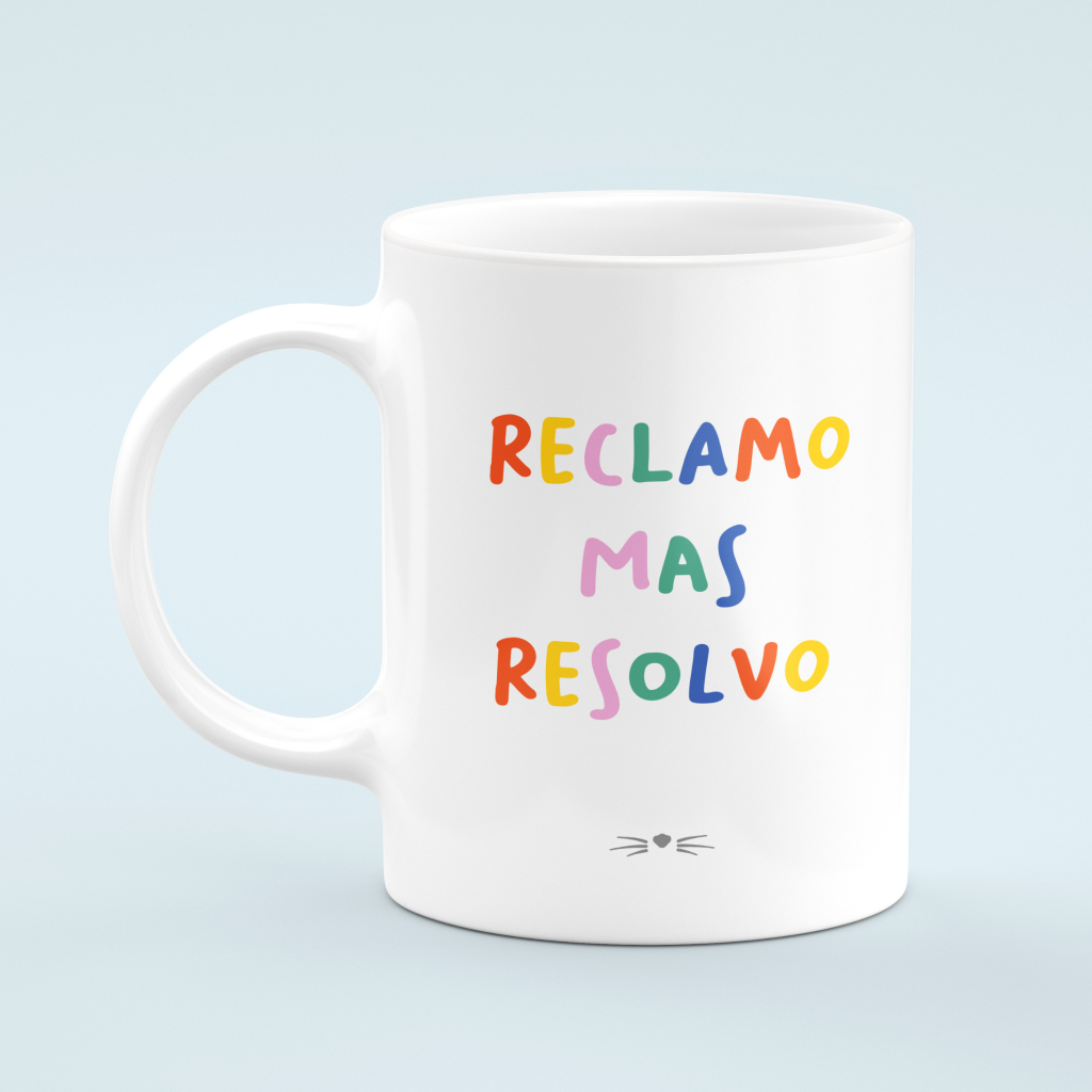 Caneca Frase Reclamo mas Resolvo Engraçada Caneca Divertida Letrinhas em Oferta na Shopee