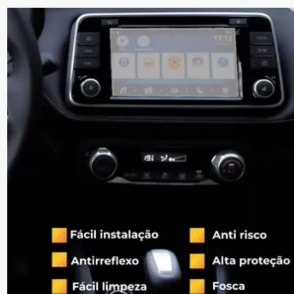 Película Gel Hydrogel Fosca Para Central Multimídia MP5 Automotivo