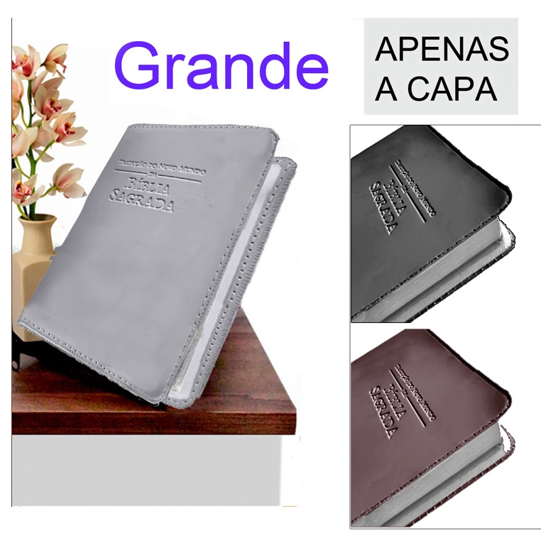 Capa para Tradução Novo Mundo para Biblia GRANDE SEM ZIPER em sintético Impresso baixo relevo JW em Oferta na Shopee