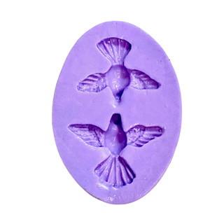 F1439 MOLDE DE SILICONE POMBA CONFEITARIA BISCUIT em Oferta na Shopee