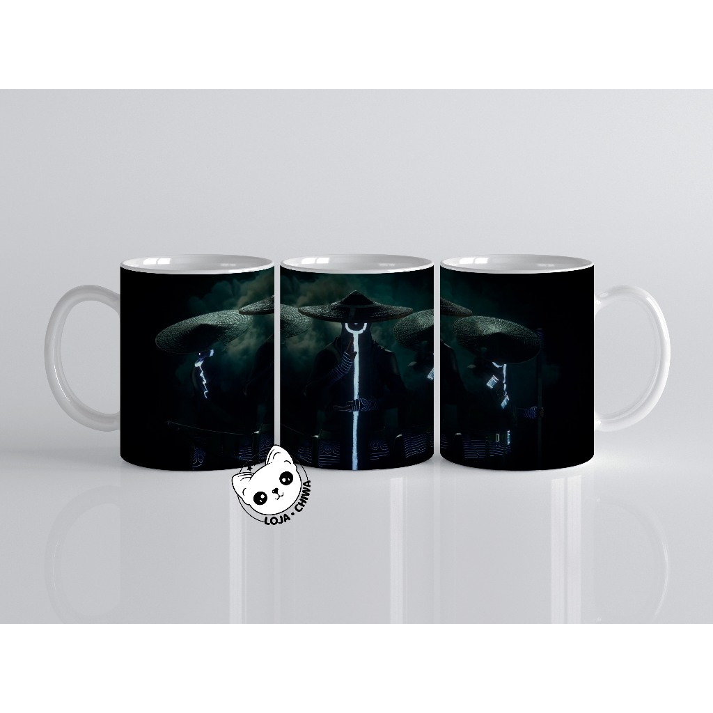Caneca Personalizada Ghost Wire Jogo Terror Gamer Xicara Copo 2 Cerâmica Importada