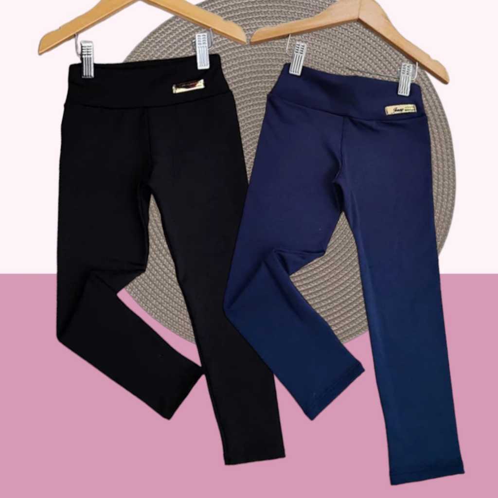 Calça Legging Infantil e Juvenil Felpada por dentro