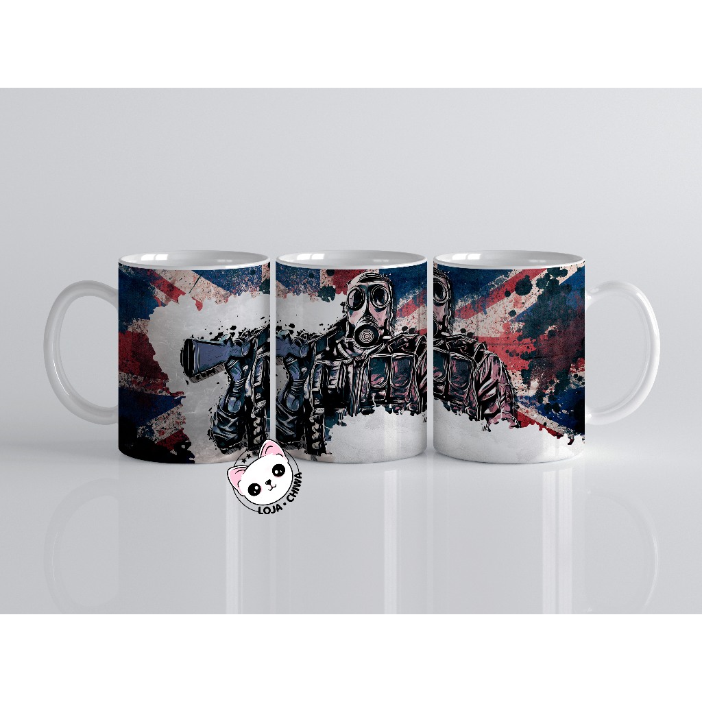 Caneca Personalizada Rainbow Six Siege Game Jogo Gamer Xicara Copo 7 Cerâmica Importada