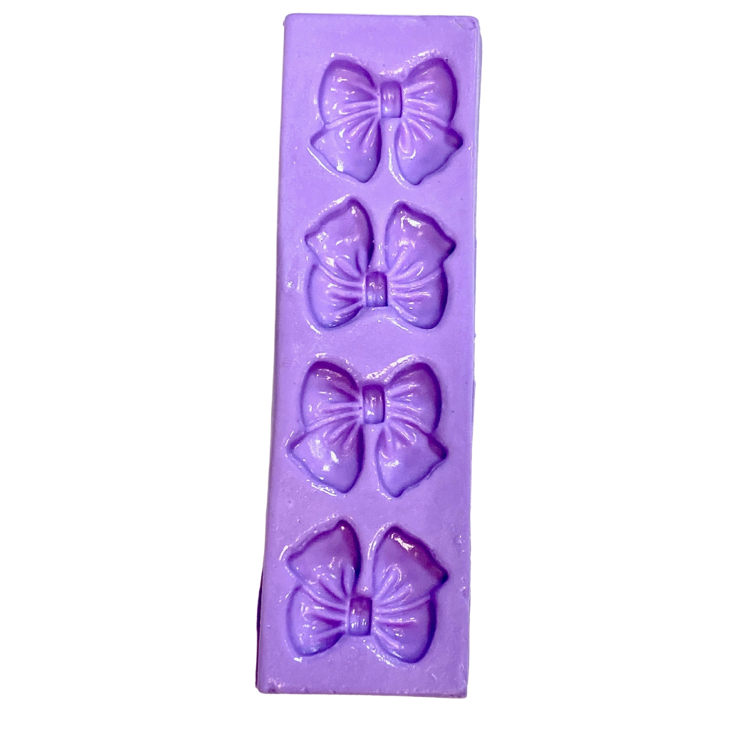 F1462 MOLDE DE SILICONE LAÇOS CONFEITARIA BISCUIT