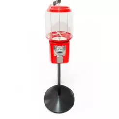Kit Máquina De Bolinha Pula Pula 27mm + Pedestal Redondo Vending Machine Máquina Moedas ou Fichas