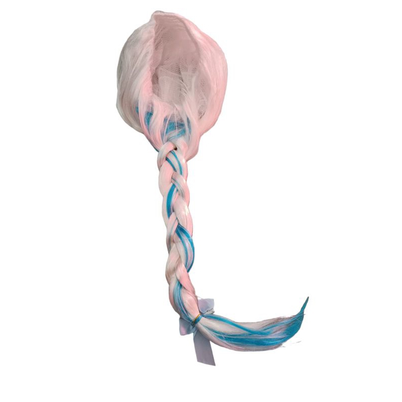 peruca Elza Frozen cabelo loiro para festa fantasia adulto e infantil