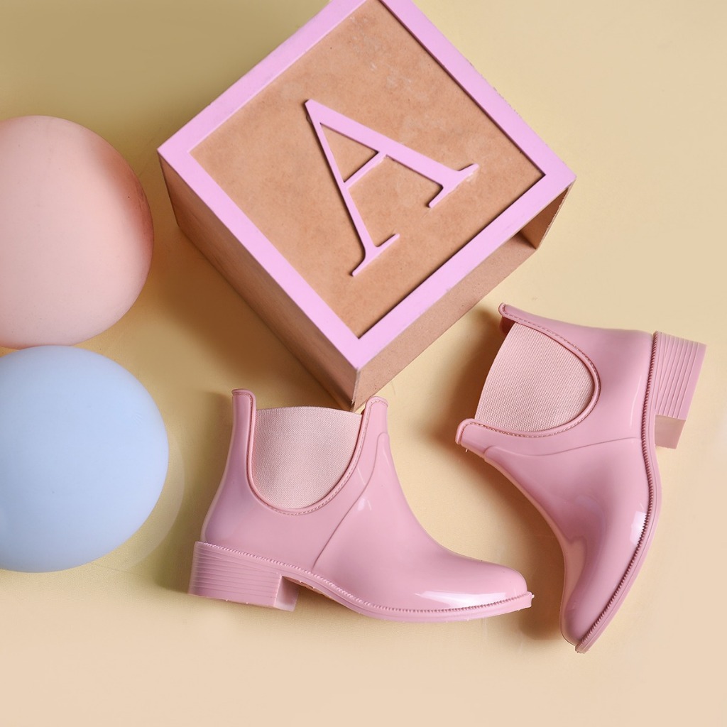 Bota Galocha Infantil Feminina Coleção Nova Outono Inverno Lançamento Exclusivo Impermeável Leve Confortável