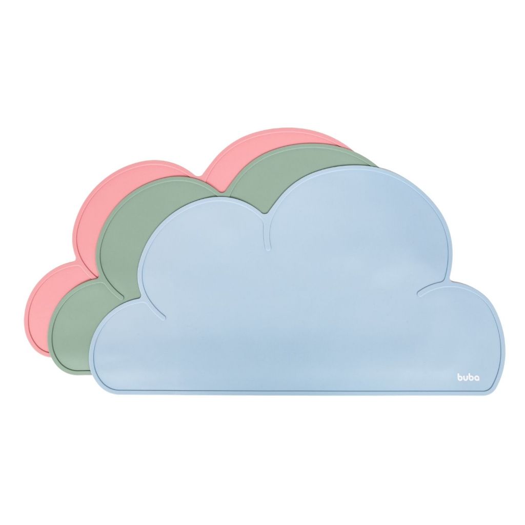 Jogo Americano Buba em Silicone com Design de Nuvem 48x27cm Buba em Oferta na Shopee
