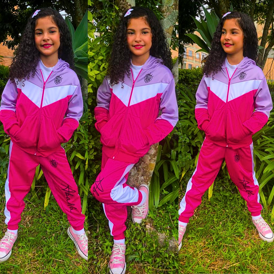 Conjunto Moletom Feminino Estilosa Agasalho Calça Blusa de Frio Exclusivo Lançamento Lançamento