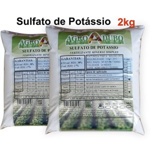 Fertilizante Sulfato De Potassio 2kg Hidroponia Soluvel em Oferta na Shopee