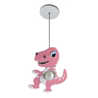 Pendente Infantil Dinossauro - Lustre Para Quarto Menino (a) luminária Rosa para quarto de menina