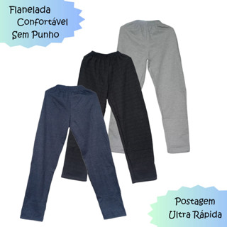 Calça de Moletom Flanelada Unisex Adulto em Oferta na Shopee