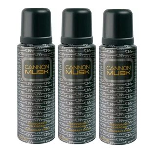 Kit Desodorante Canon Musk Argentino Importado Spray 250ml em Oferta na Shopee