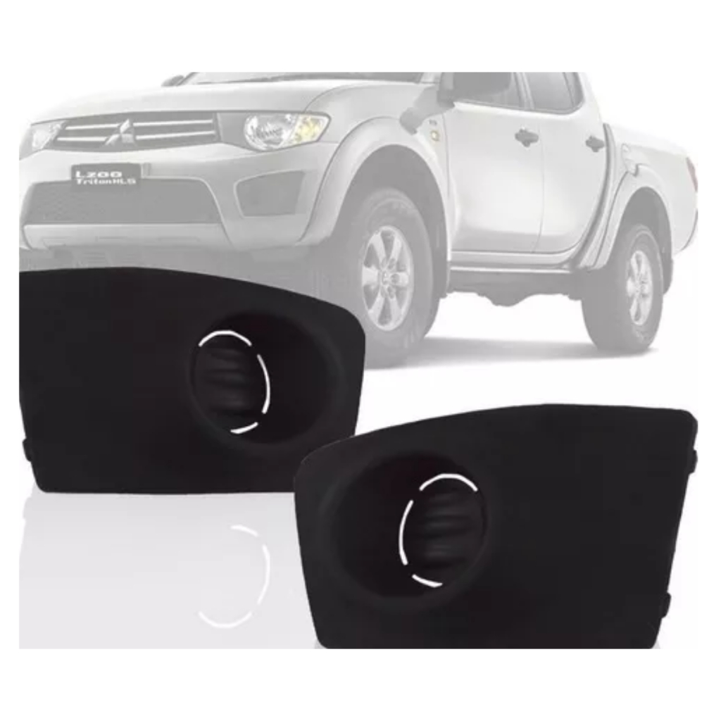 Moldura Grade Do Milha L200 Triton 2011 2012 2013 Sem Furo