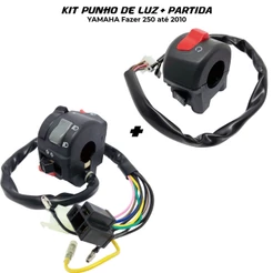 Interruptor de Partida + Chave de Luz Yamaha Fazer 250 2006 a 2010 ( Kit ).