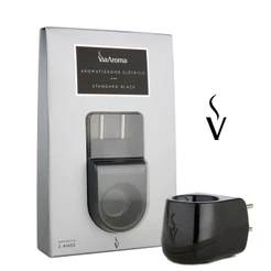 Difusores Elétricos Standard Via Aroma (plástico) black - para essências e óleos essenciais