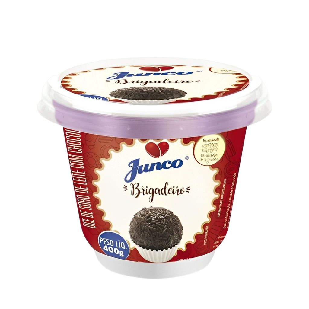 Pote Brigadeiro Doce Sabor Tradicional 400g Junco Pronto Para Enrolar e Rechear