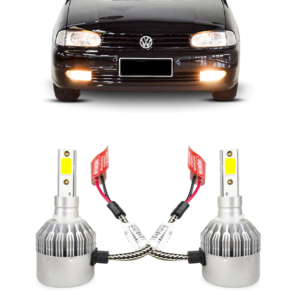 Par Lâmpada Super Led Milha H3 Gol G1 Quadrado G2 Bola G3 G4