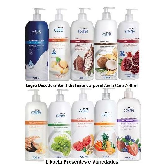 Loção Desodorante Hidratante para o Corpo Avon Care - 700ml. Varias Fragrâncias em Oferta na Shopee