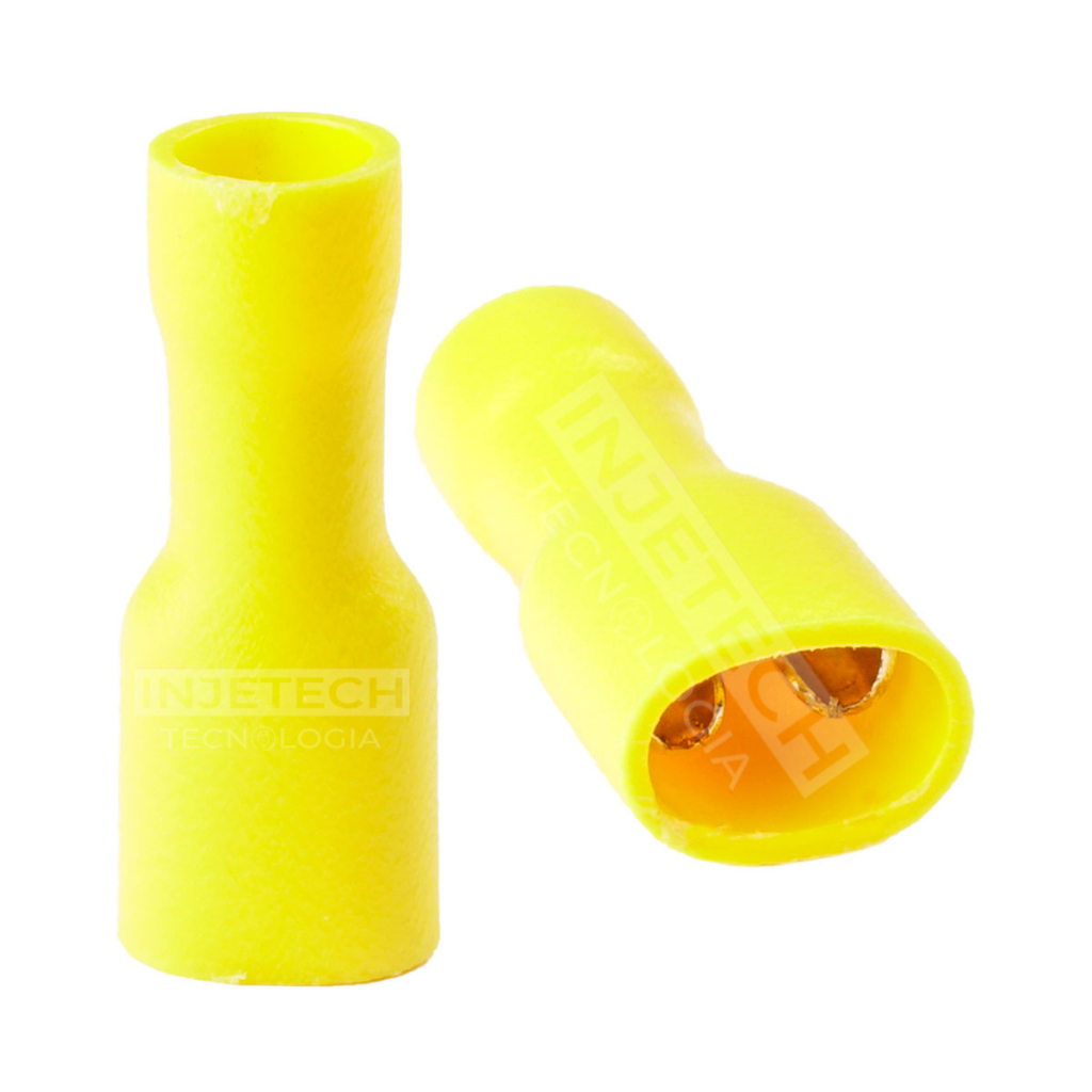 Kit Terminal Fêmea Total Isolados 4,0 A 6,0mm Kit C/ 10pçs em Oferta na Shopee