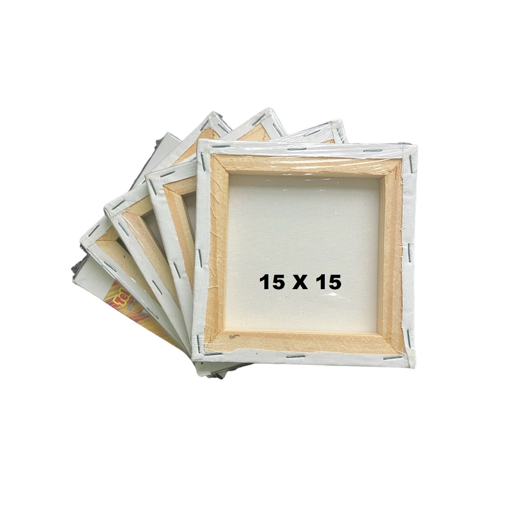 05 Telas para pintura, 15x15cm em Oferta na Shopee