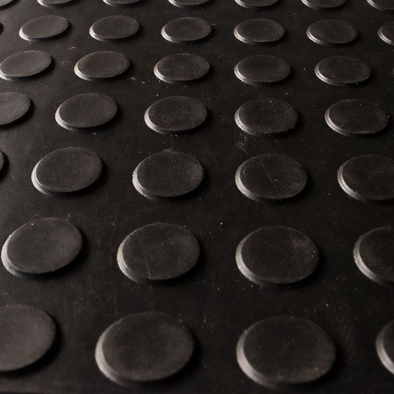 Piso Emborrachado Moeda (Tapete) 1,00 x 1,00 Antiderrapante 3mm