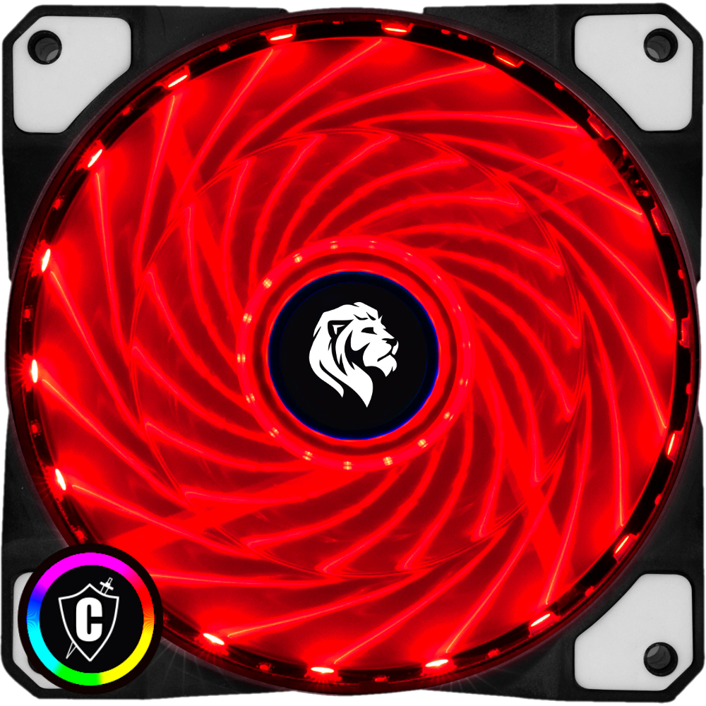Cooler Fan Game Led RGB 120mm 12cm Gabinete Ventoinha Cpu — imagem 2 de 2