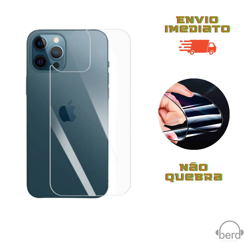 Película Traseira Cerâmica Flexível 3D/9D para qualquer iPhone 6/7/8 7/8Plus / X/Xs/XsMax 11/12/13/14/15 Pro Max