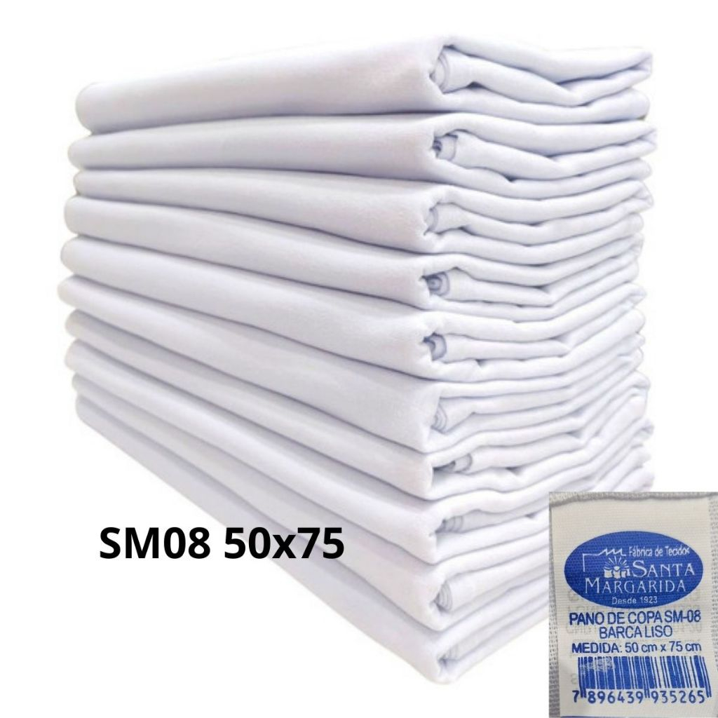 Kit Panos De Prato Sm-08 Santa Margarida 10 20 30 40 50 Unidades em Oferta na Shopee