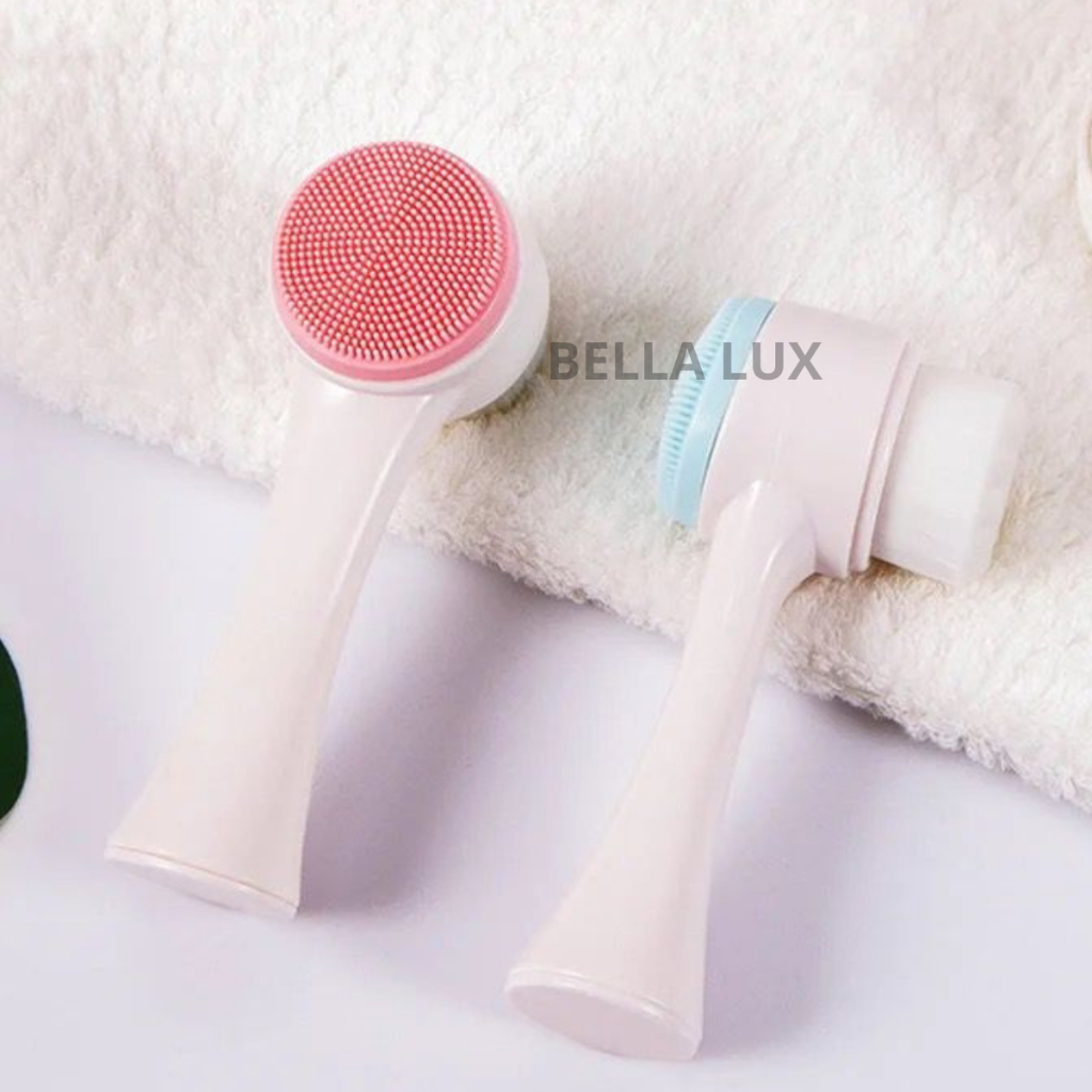 Escova Facial de Limpeza Esfoliante Massageadora 2 em 1 Portátil