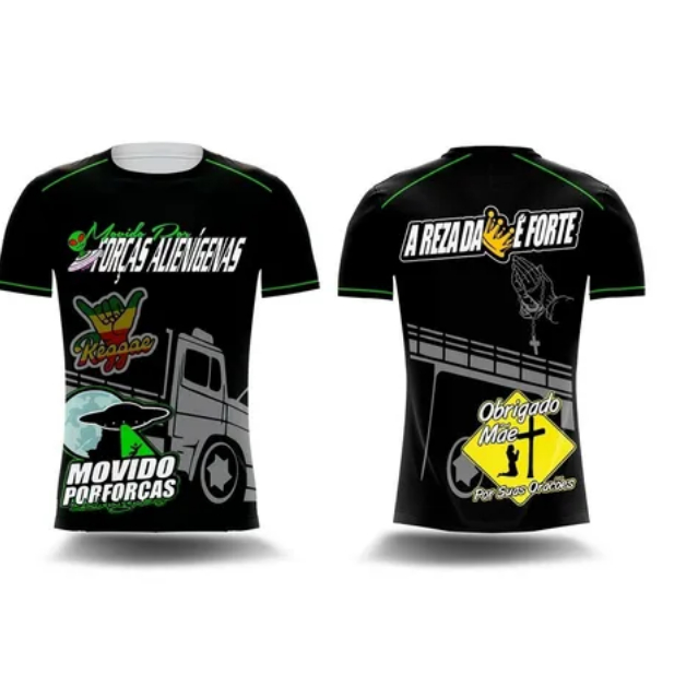 Camisetas De Caminhoneiro Personalizada A Reza Da Coroa É Forte