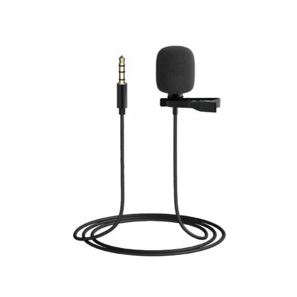 Microfone de Lapela Profissional 3,5mm P3 Stereo Para Professores Profissional P/ Celular Android Ios