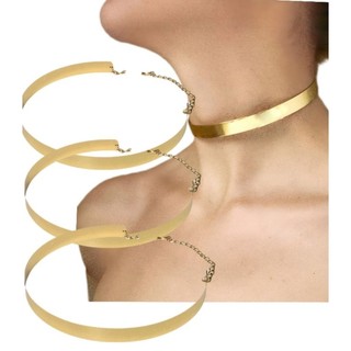 Colar chocker metal