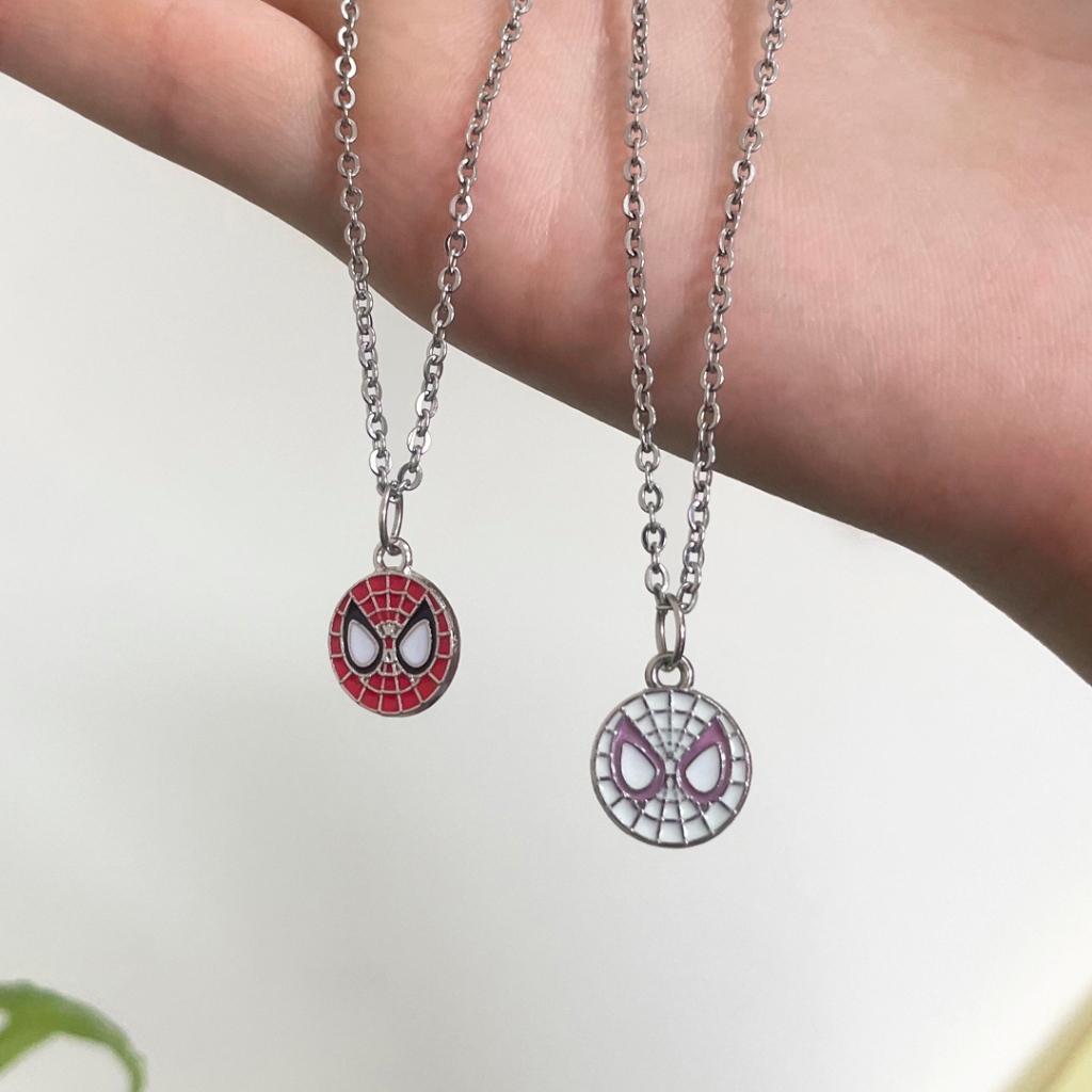 Conjunto de Colares Homem Aranha Colar Miles e Gwen Aço Inox Presente Dia dos Namorados em Oferta na Shopee