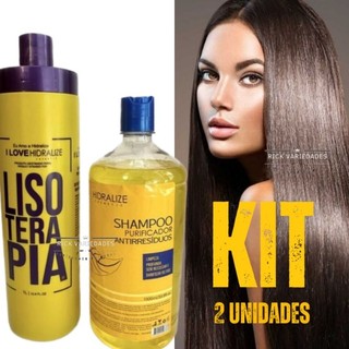 Kit Lisoterapia + Shampoo Anti-Resíduo 1L