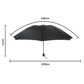 Sombrinha Guarda Chuva  10 Varetas Masculina Feminina Grande Dobrável Preto