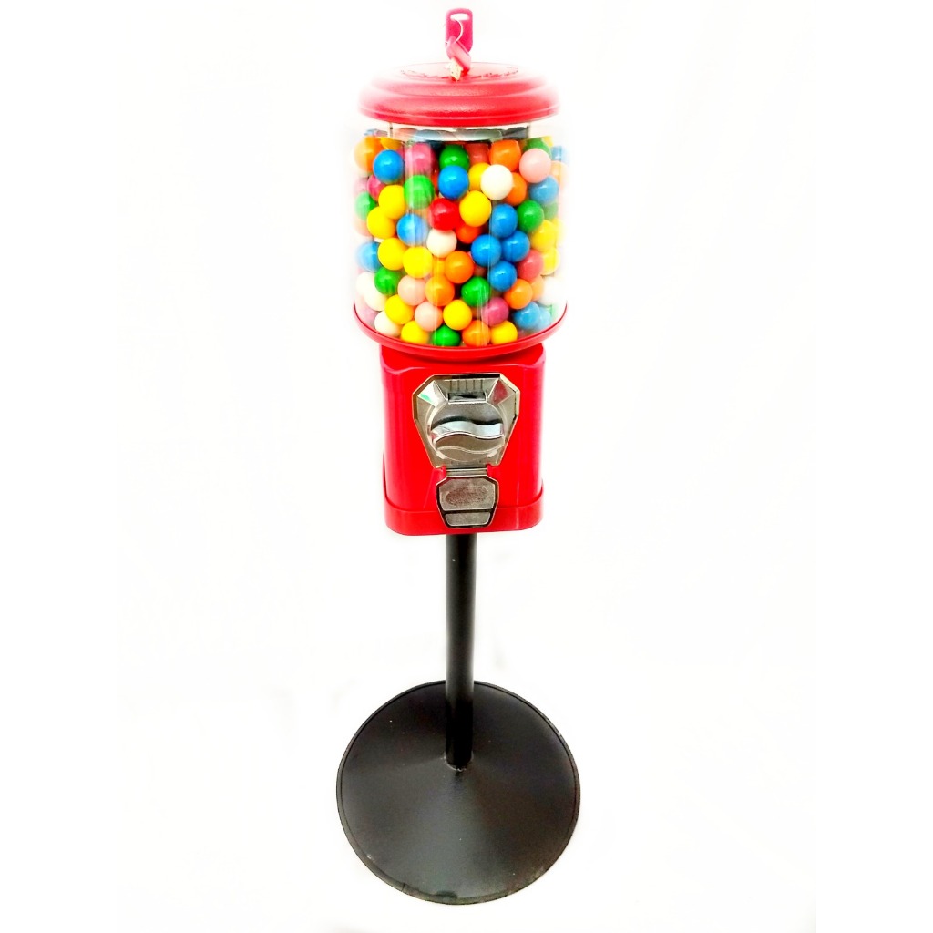 Kit Máquina De Bolinha Pula Pula + Pedestal Redondo + 213 Chicletes Coloridos em Oferta na Shopee