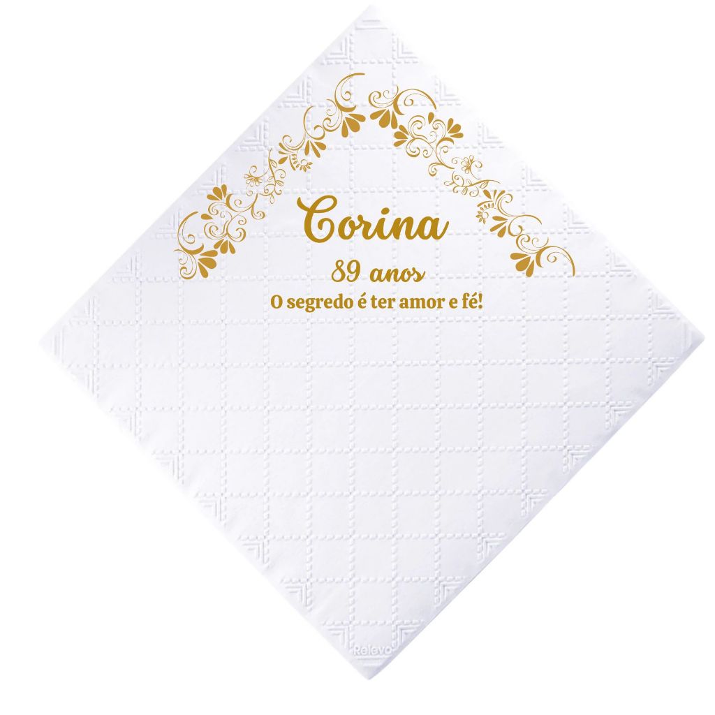 100 Guardanapos 30x30 Personalizado Jantar Almoço Buffet Casamento Festas