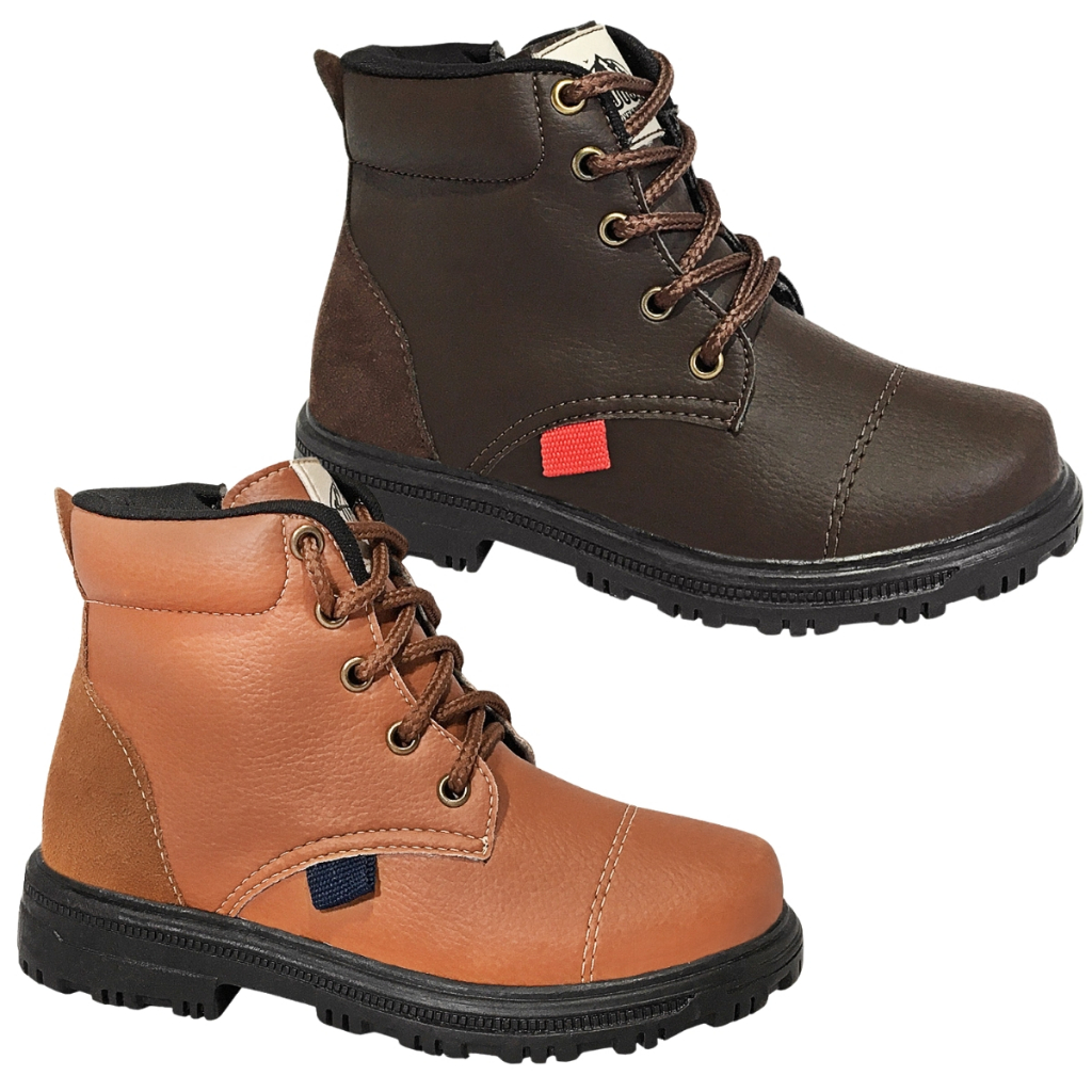 Bota Masculina Infantil Coturno Menino Botinha Calce Fácil Confortável Masculino