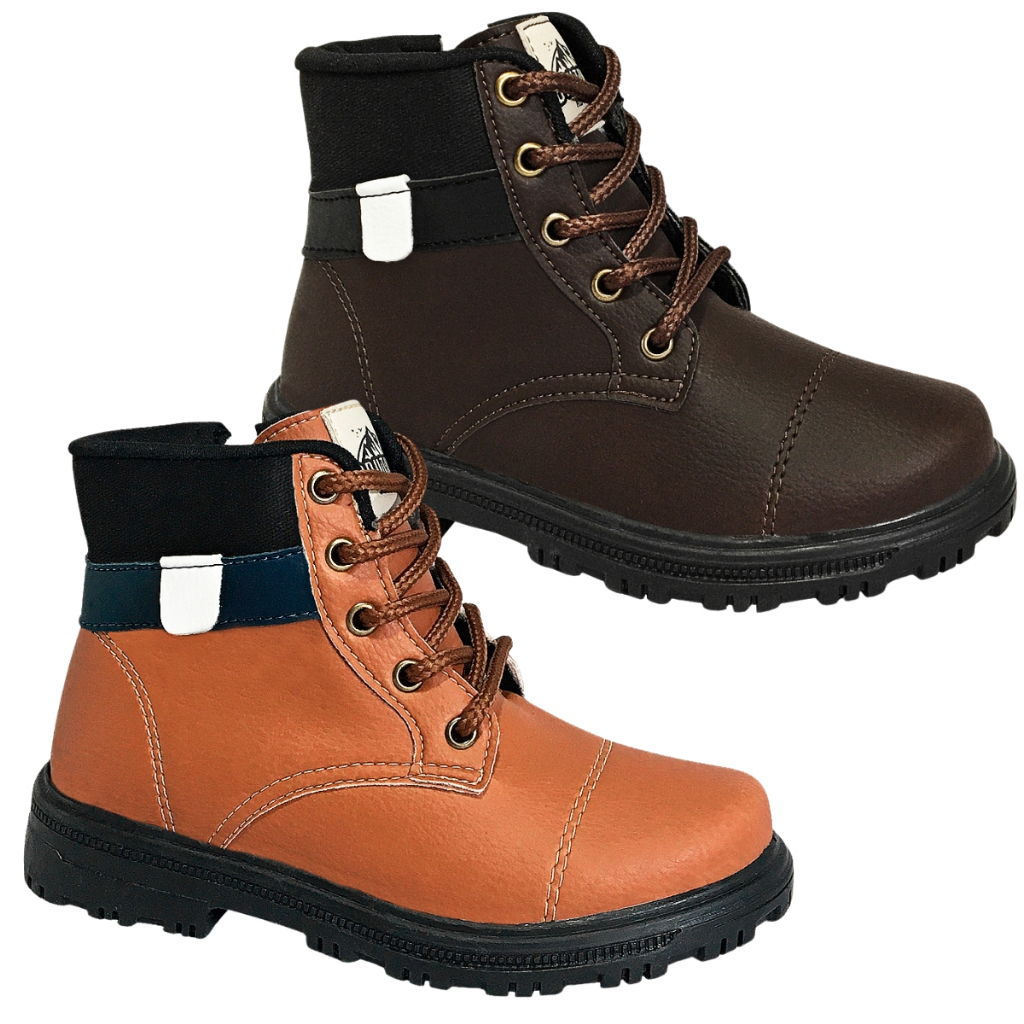 Bota Botinha Masculina Casual Infantil Menino Conforto