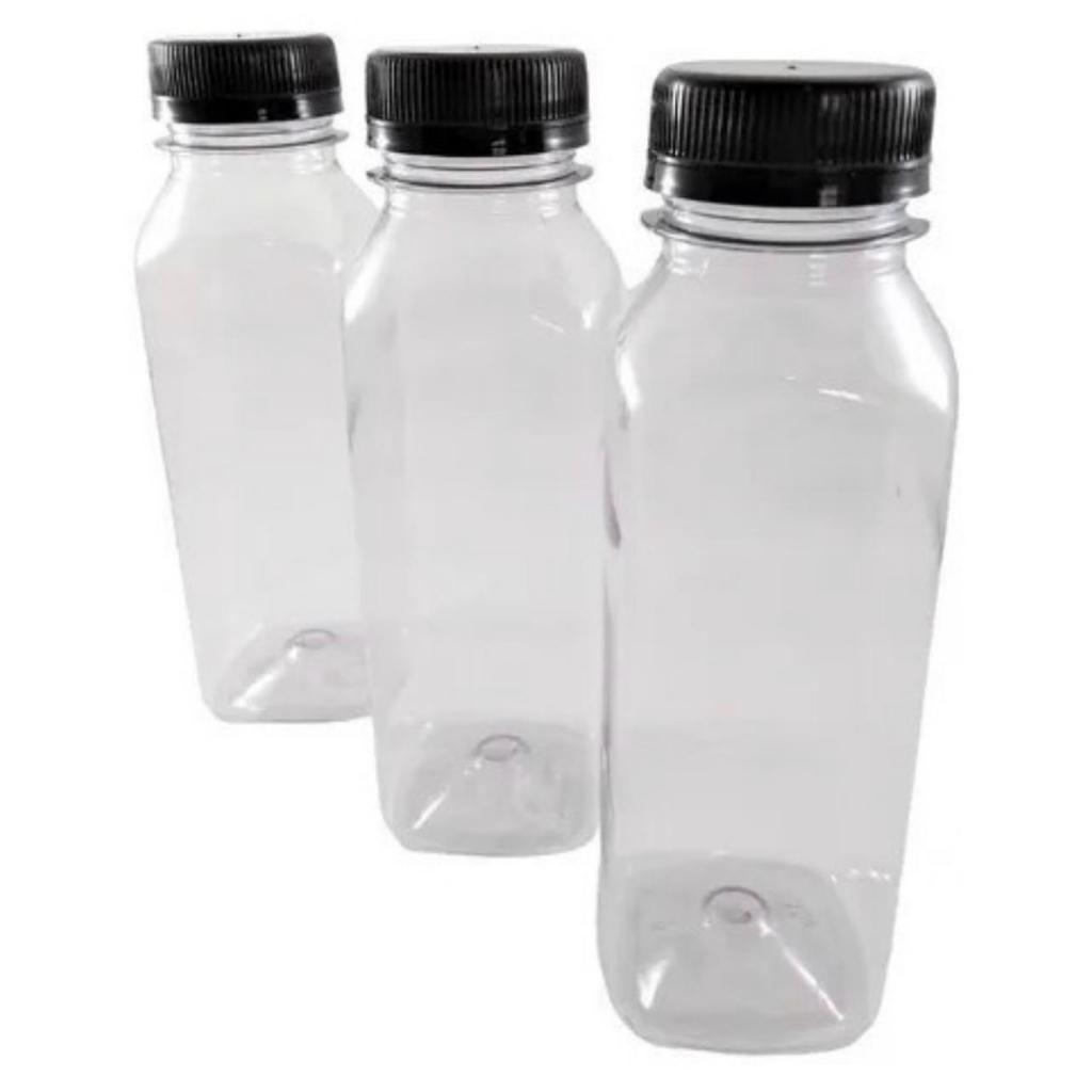Garrafa pet 300 ml, 100 garrafas para kombucha, combuchá, sucos. Tampa com lacre.